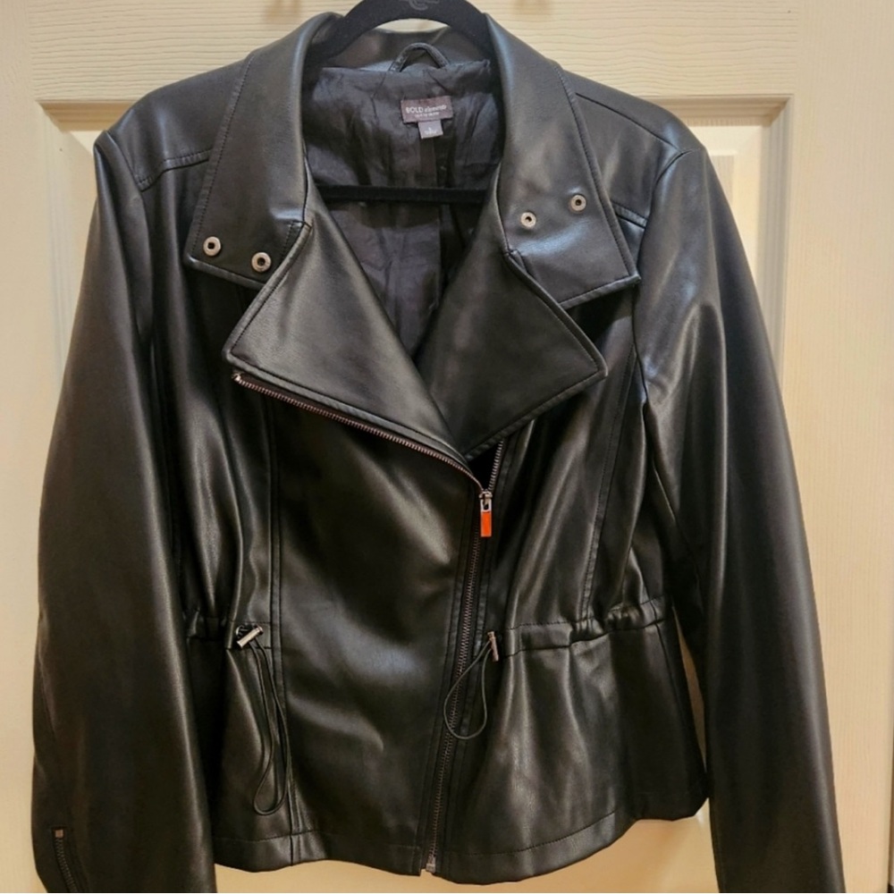 Bold Elements Faux Leather Jacket XL